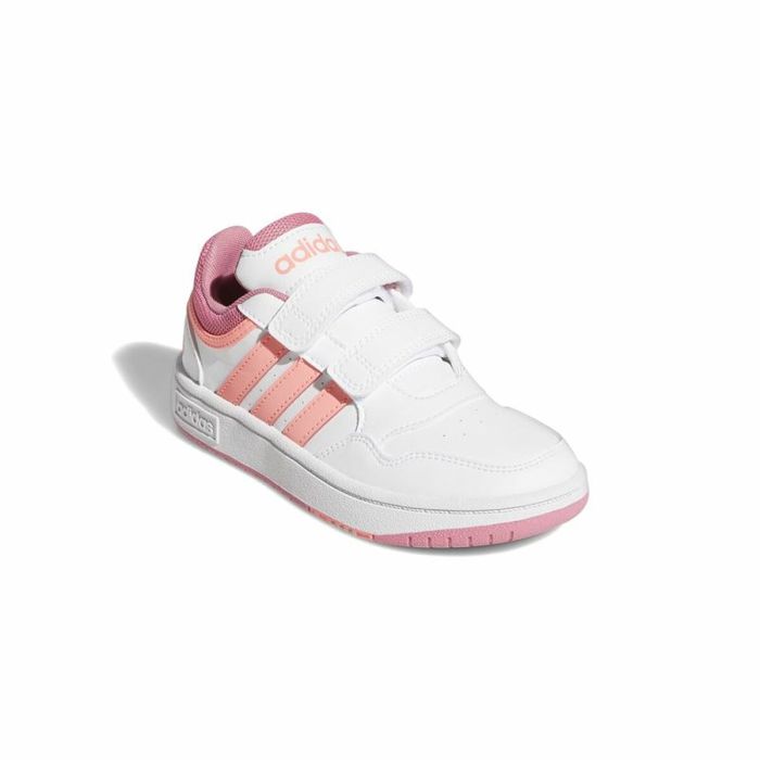 Zapatillas de Running para Niños Adidas Hoops 3.0 Blanco 4