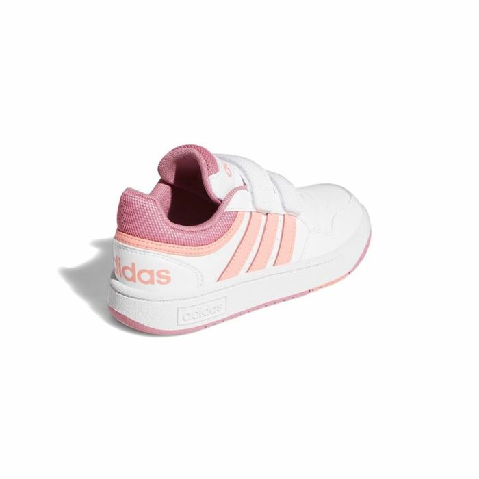Zapatillas de Running para Niños Adidas Hoops 3.0 Blanco 3