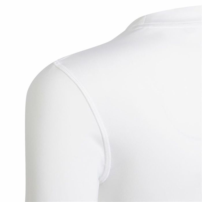 Camiseta de Manga Larga Infantil Adidas  Techfit K  Blanco 3