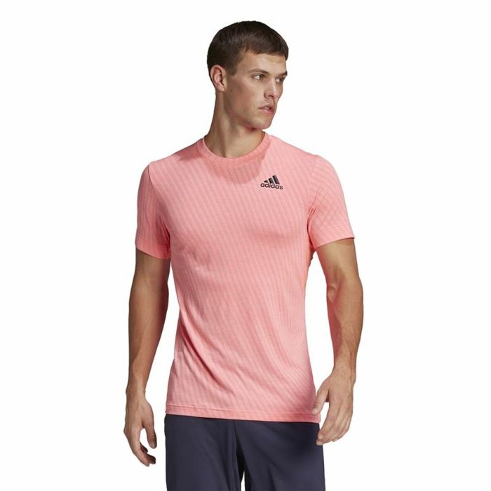 Camiseta de Manga Corta Hombre Adidas Freelift Rosa 5