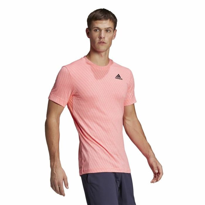 Camiseta de Manga Corta Hombre Adidas Freelift Rosa 3