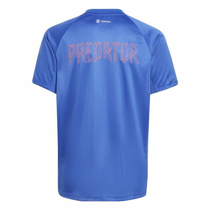 Camiseta de Manga Corta Infantil Adidas Predator Azul 4