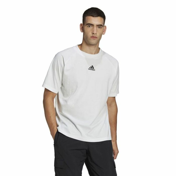 Camiseta de Manga Corta Hombre Adidas Essentials Brandlove Blanco 7