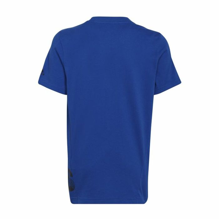 Camiseta de Manga Corta Adidas Big Logo Azul 3
