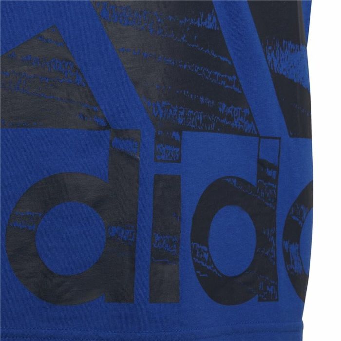 Camiseta de Manga Corta Adidas Big Logo Azul 2