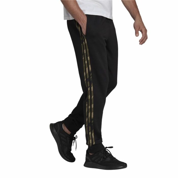 Pantalón Largo Deportivo Adidas Essentials Camo Print Negro Hombre 4