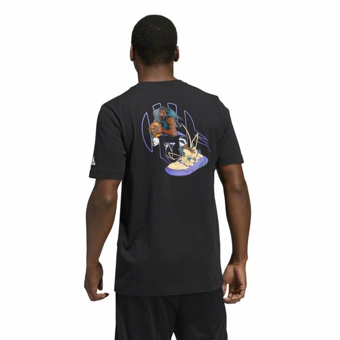 Camiseta de Manga Corta Hombre Adidas Avatar James Harden Graphic Negro 3