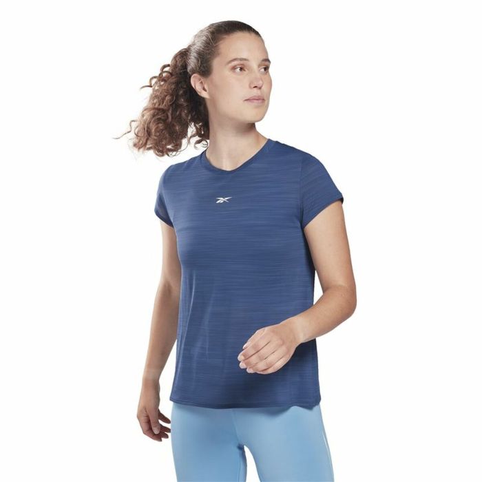 Camiseta de Manga Corta Mujer Reebok Workout Ready Azul oscuro 5