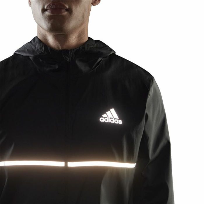 Chaqueta Deportiva para Hombre Adidas Own the Run Negro 3 Chaqueta Deportiva para Hombre Adidas Own the Run Negro 3