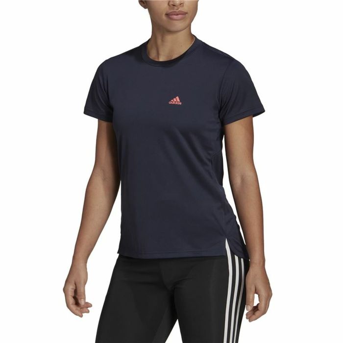 Camiseta de Manga Corta Mujer Adidas Aeroready Designed 2 Move Negro Azul 3 Camiseta de Manga Corta Mujer Adidas Aeroready Designed 2 Move Negro Azul 3