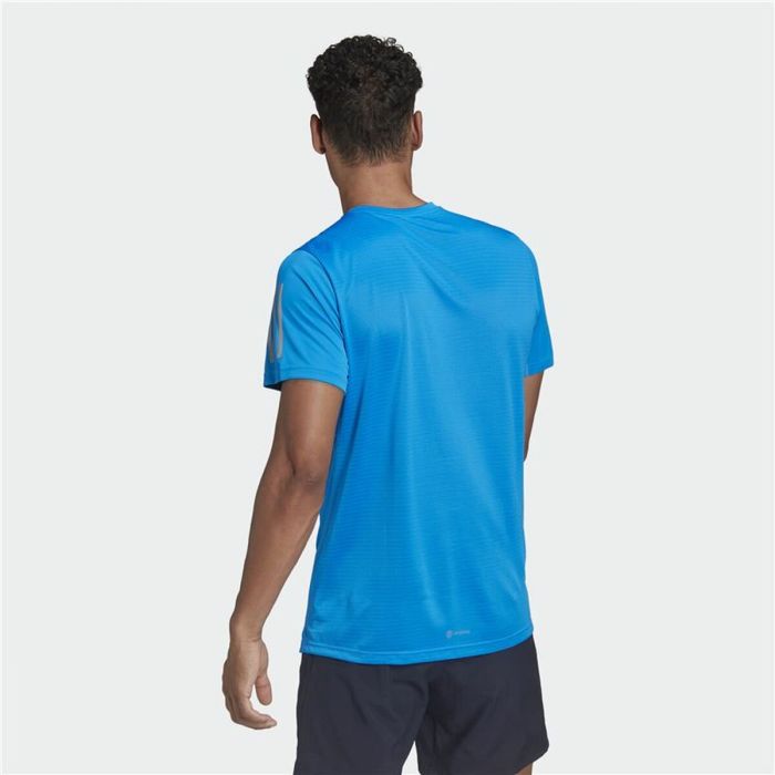 Camiseta de Manga Corta Hombre Adidas Own The Run Azul 4