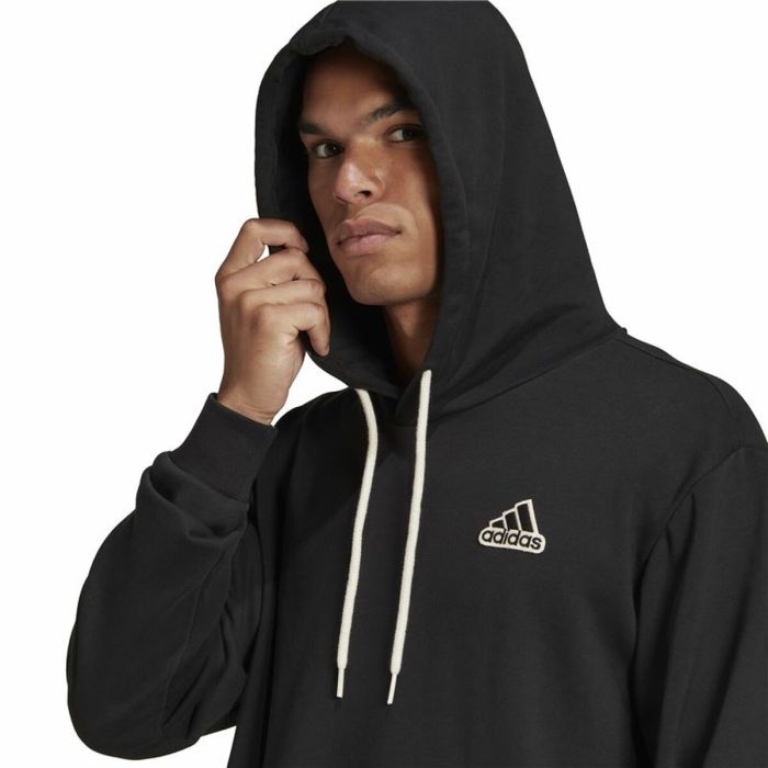 Sudadera con Capucha Hombre Adidas Essentials Feelcomfy Negro 2