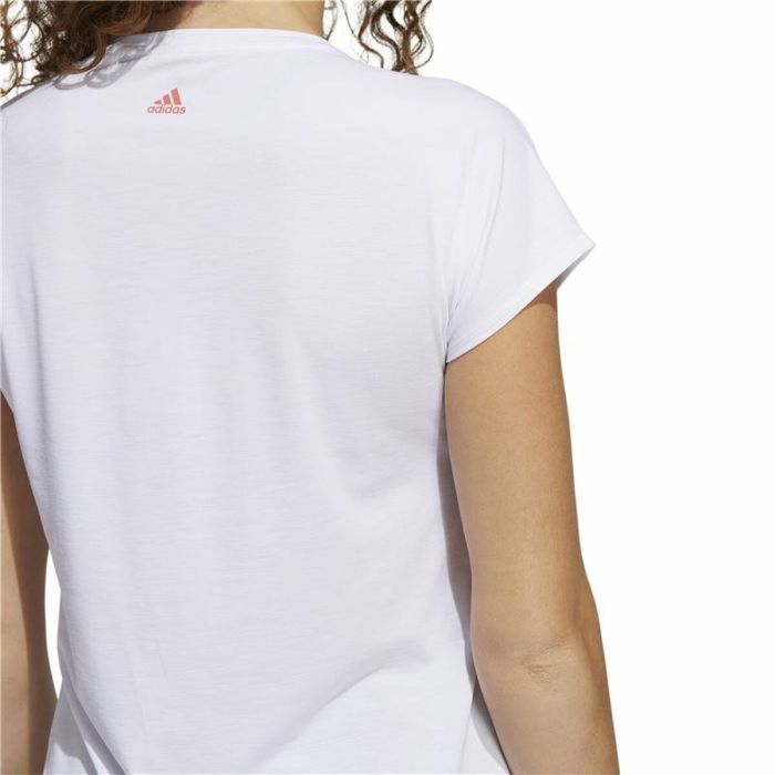 Camiseta de Manga Corta Mujer Adidas Training 3B Blanco 1