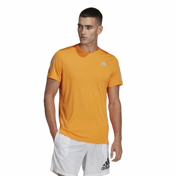 Camiseta de Manga Corta Hombre Adidas Own The Run Naranja 5