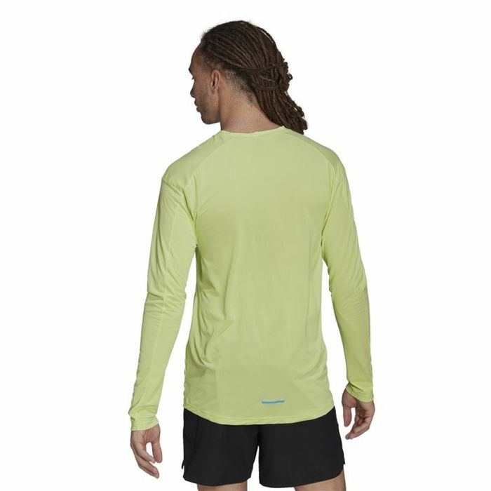 Camisa de Manga Larga Hombre Adidas Terrex Primeblue Trail Verde limón 4