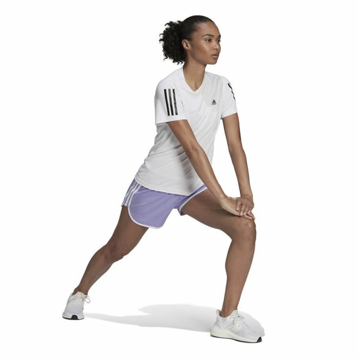 Pantalones Cortos Deportivos para Mujer Adidas Marathon 20 Lila 1