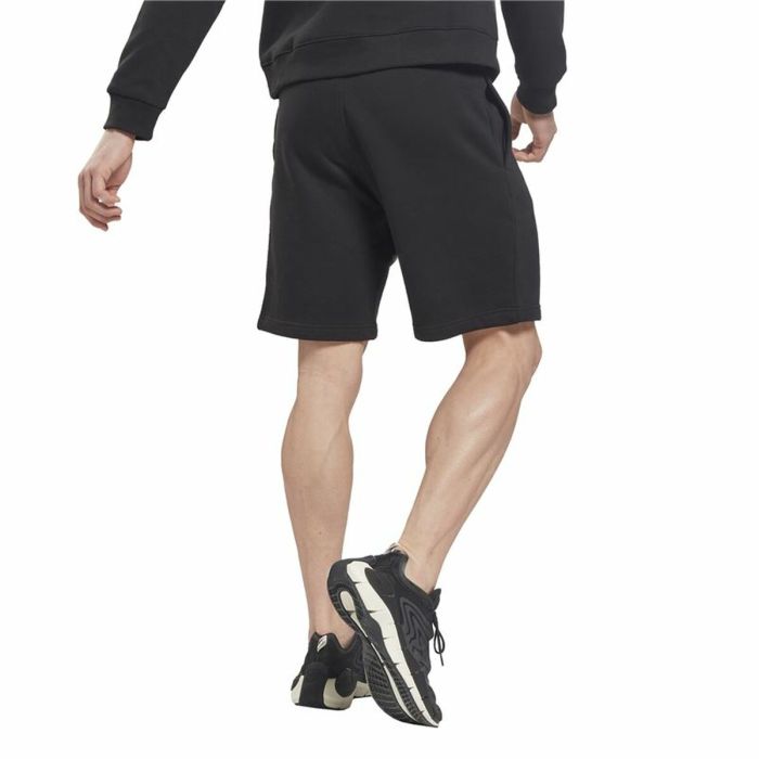 Pantalones Cortos Deportivos para Hombre Reebok Vector Fleece Negro 2