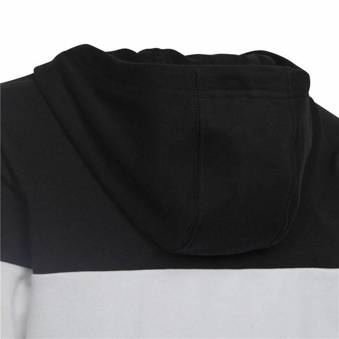 Sudadera con Capucha Niño Adidas Colorblock Fleece Negro Gris 3
