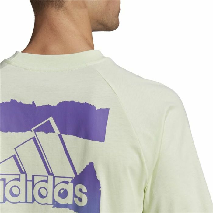 Camiseta de Manga Corta Hombre Adidas Essentials Brandlove Amarillo 3