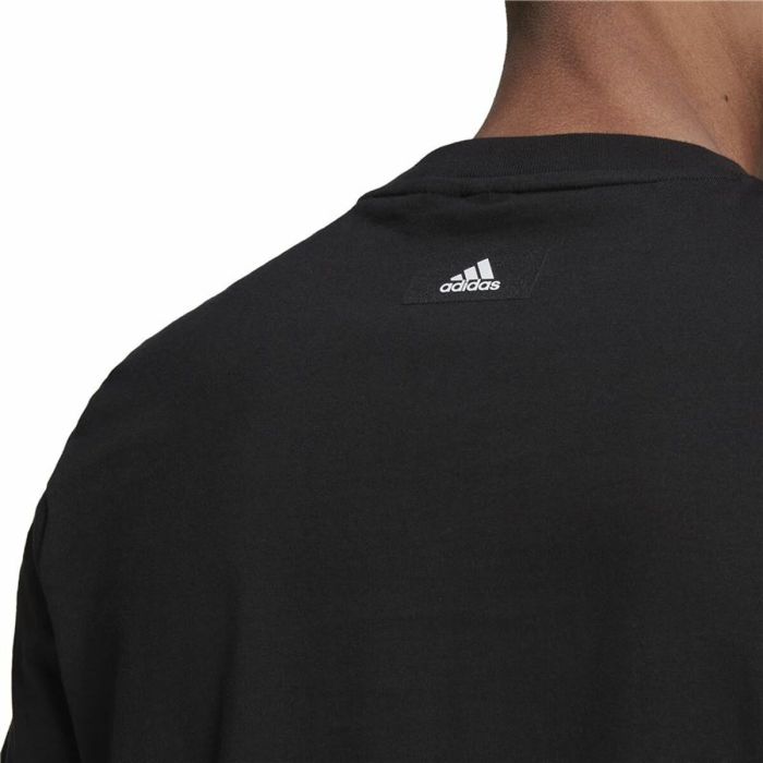 Camiseta de Manga Corta Hombre Adidas Future Icons Logo Negro 1