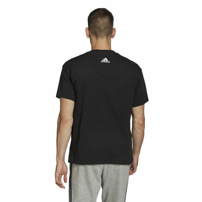 Camiseta de Manga Corta Hombre Adidas Essentials Brandlove Negro 2