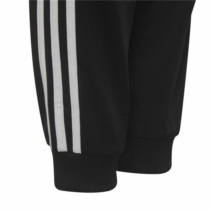 Chándal Infantil Adidas Essentials Shiny 3 Stripes Negro 1