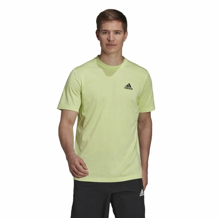 Camiseta de Manga Corta Hombre Adidas Aeroready Designed 2 Move Verde 5
