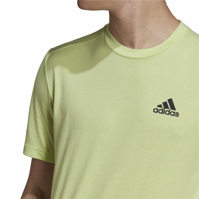 Camiseta de Manga Corta Hombre Adidas Aeroready Designed 2 Move Verde 3