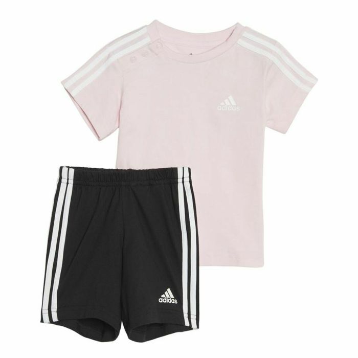 Conjunto Deportivo para Bebé Adidas Three Stripes Rosa 1