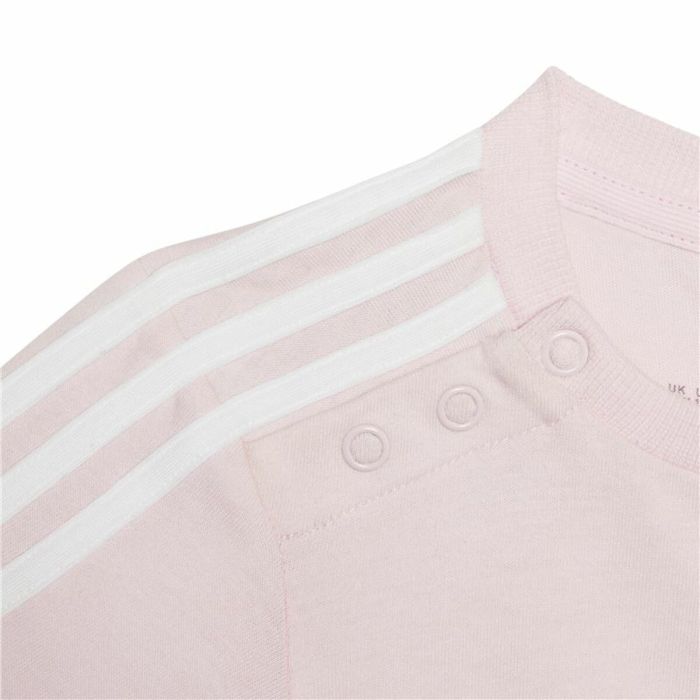 Conjunto Deportivo para Bebé Adidas Three Stripes Rosa 4