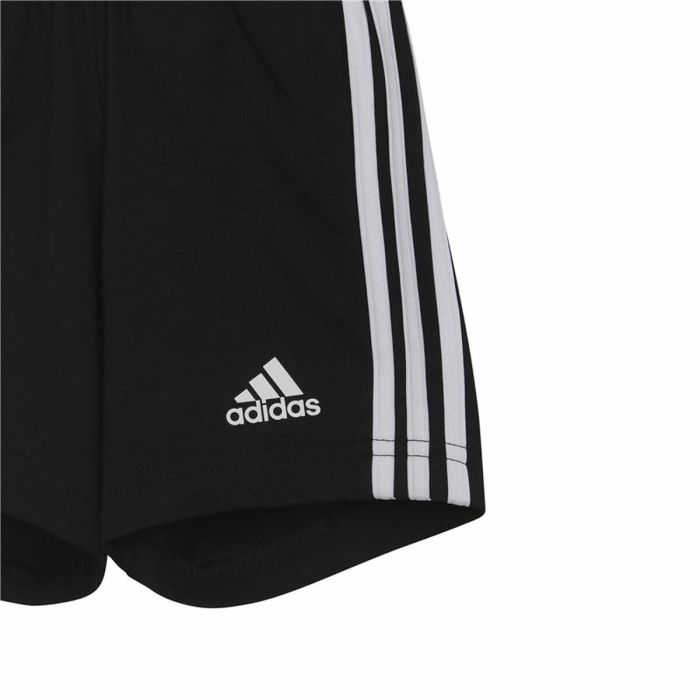 Conjunto Deportivo para Bebé Adidas Three Stripes Negro Blanco 1