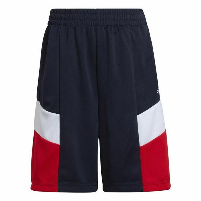 Pantalones Cortos Deportivos para Niños Adidas D2M Big Logo Azul oscuro