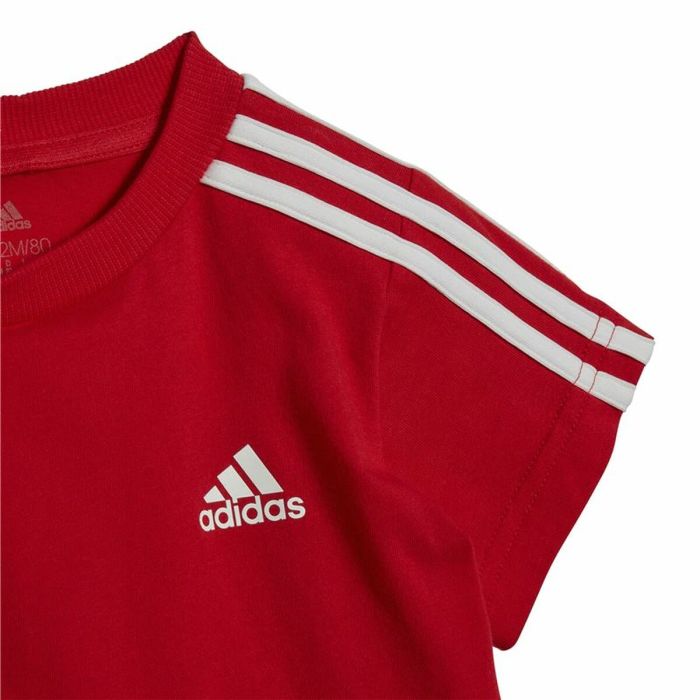 Conjunto Deportivo para Bebé Adidas Three Stripes Rojo 2