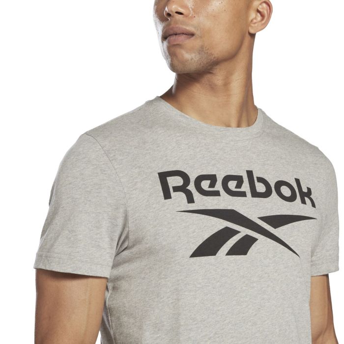 Camiseta de Manga Corta Hombre Reebok BIG LOGO TEE HD4219 Gris 3