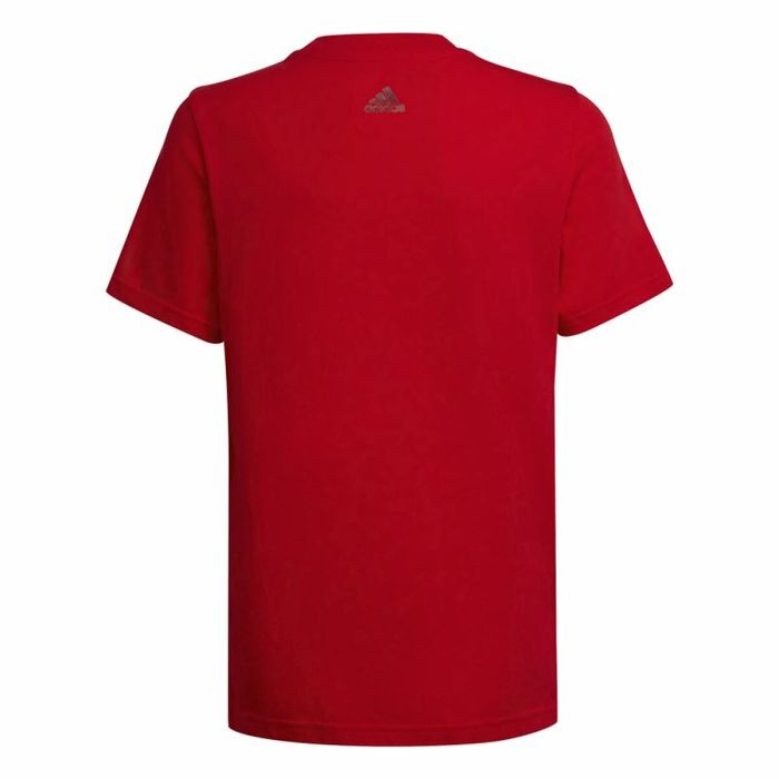 Camiseta de Manga Corta Niño Adidas Essentials Rojo 3