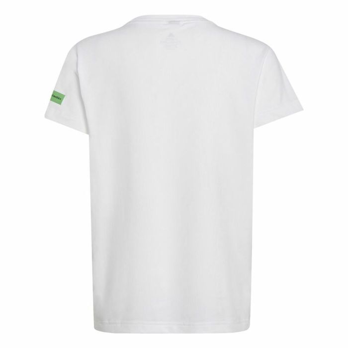 Camiseta de Manga Corta Infantil Adidas x Marimekko Blanco 4