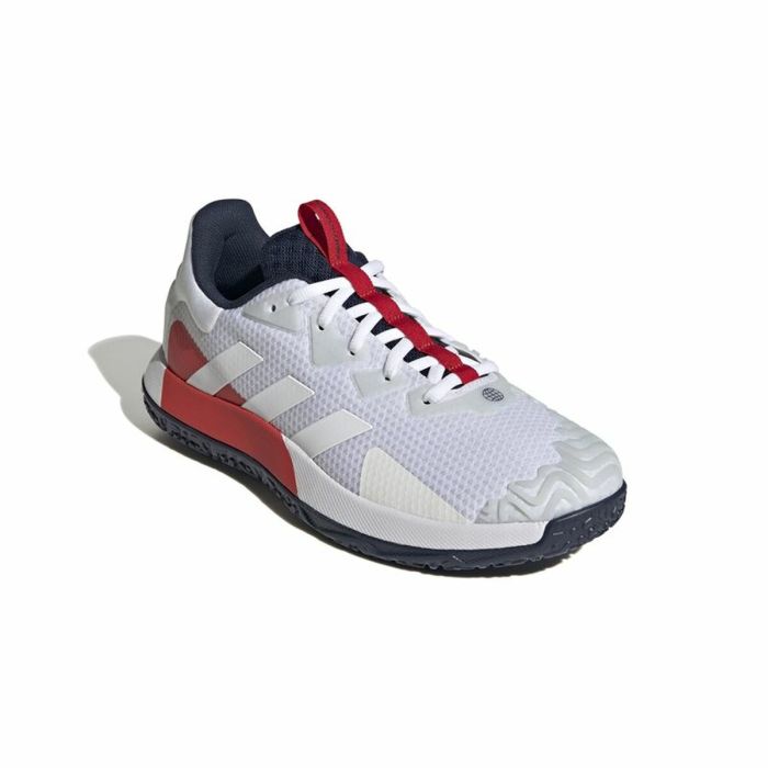 Zapatillas de Tenis para Hombre Adidas SoleMatch Control  Blanco 4