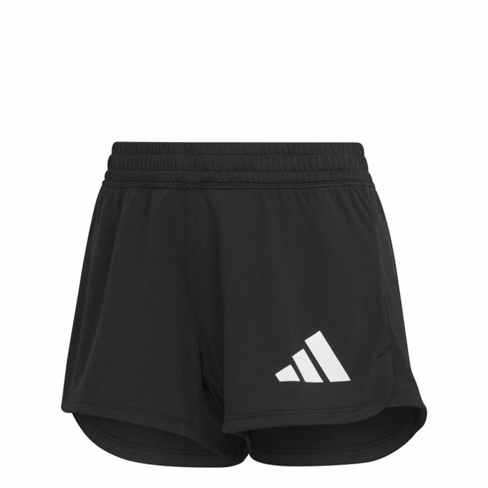 Pantalones Cortos Deportivos para Mujer Adidas Pacer 3 Stripes Knit Negro