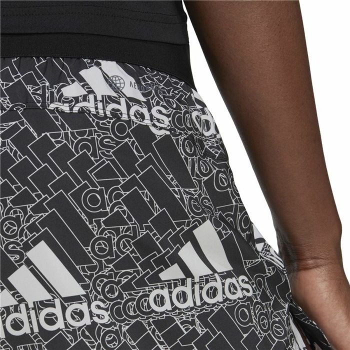 Pantalones Cortos Deportivos para Mujer Adidas Logo Graphic Pacer Negro 2