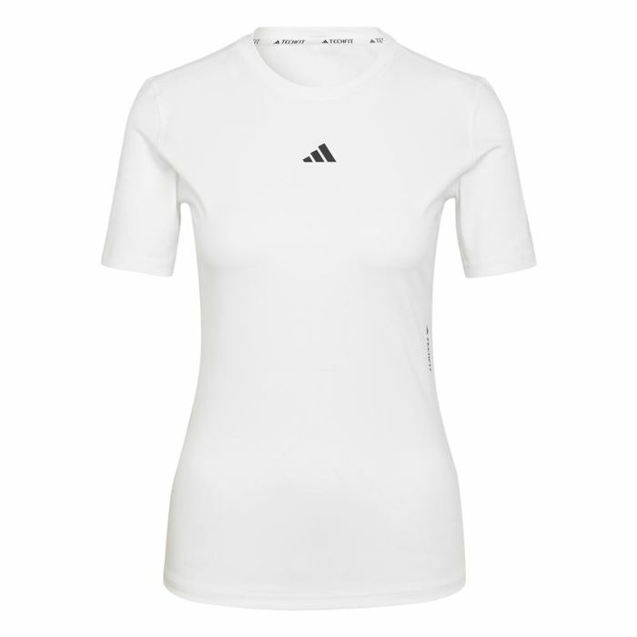 Camiseta de Manga Corta Mujer Adidas Techfit Training Blanco