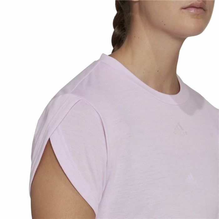 Camiseta de Manga Corta Mujer Adidas trainning Floral Lila 2