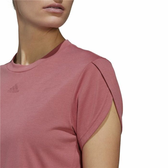 Camiseta de Manga Corta Mujer Adidas trainning Floral Rosa oscuro 3