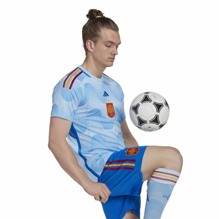 Camiseta de Fútbol de Manga Corta Hombre Adidas 2ª Equipación España 22 Azul claro 4
