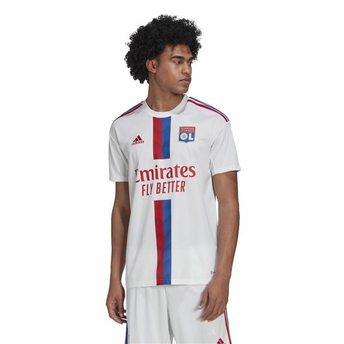 Camiseta de Fútbol de Manga Corta Hombre Adidas Olympique de Lyon 22/23 First Kit 4