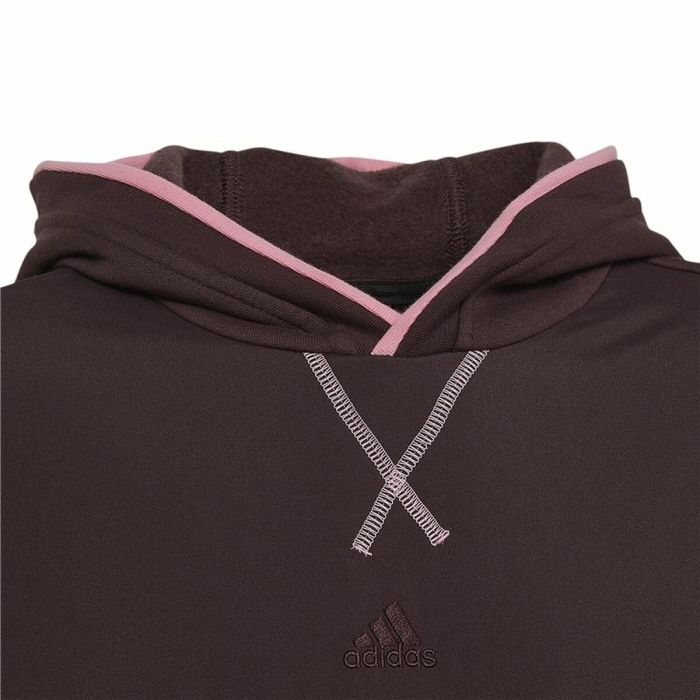 Sudadera con Capucha Unisex Adidas All Szn Marrón 2