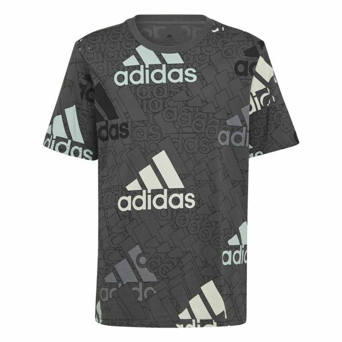 Camiseta de Manga Corta Infantil Adidas Brand Love Negro