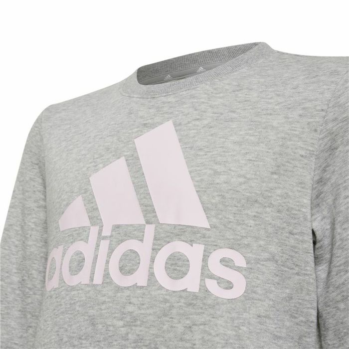 Sudadera sin Capucha Niña Adidas Essentials Gris 3