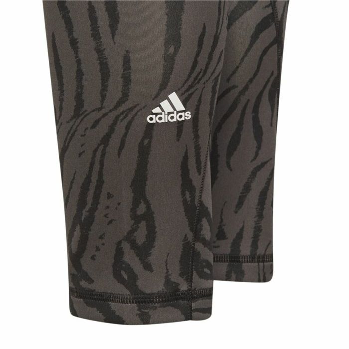 Pantalones Cortos Deportivos para Niños Adidas 7/8 Sport Animal Print Negro 1