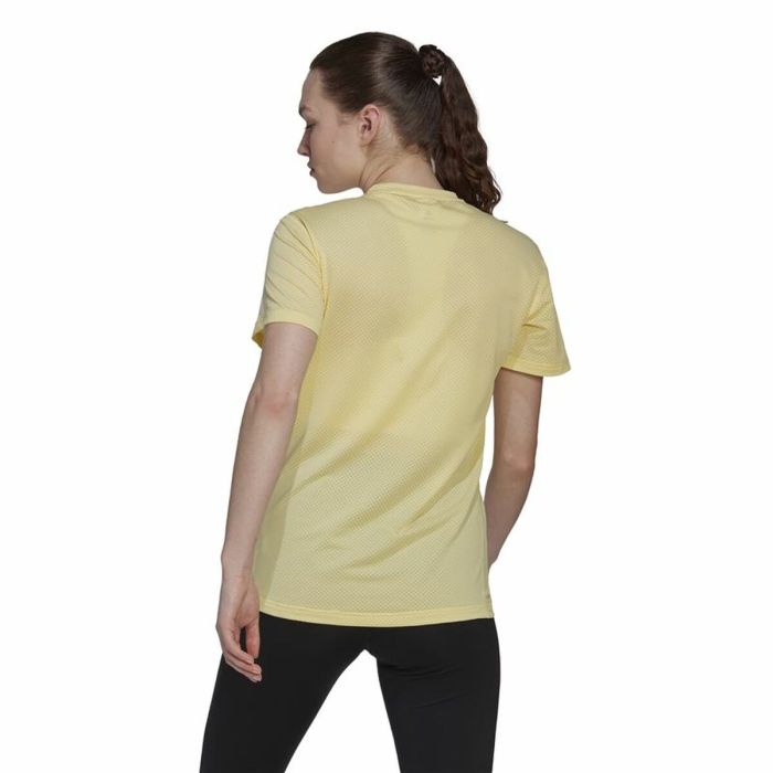 Camiseta de Manga Corta Mujer Adidas Own Cooler Amarillo 4