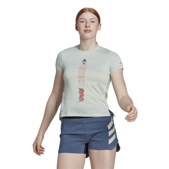 Camiseta de Manga Corta Mujer Adidas Agravic Blanco Cálido 6